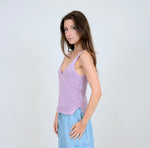 Load image into Gallery viewer, RD Style Lali Vneck Knit Tank - Lavender

