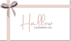 Hallow Clothing Co. Physical Gift Cards
