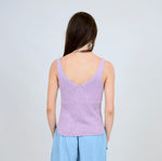 Load image into Gallery viewer, RD Style Lali Vneck Knit Tank - Lavender
