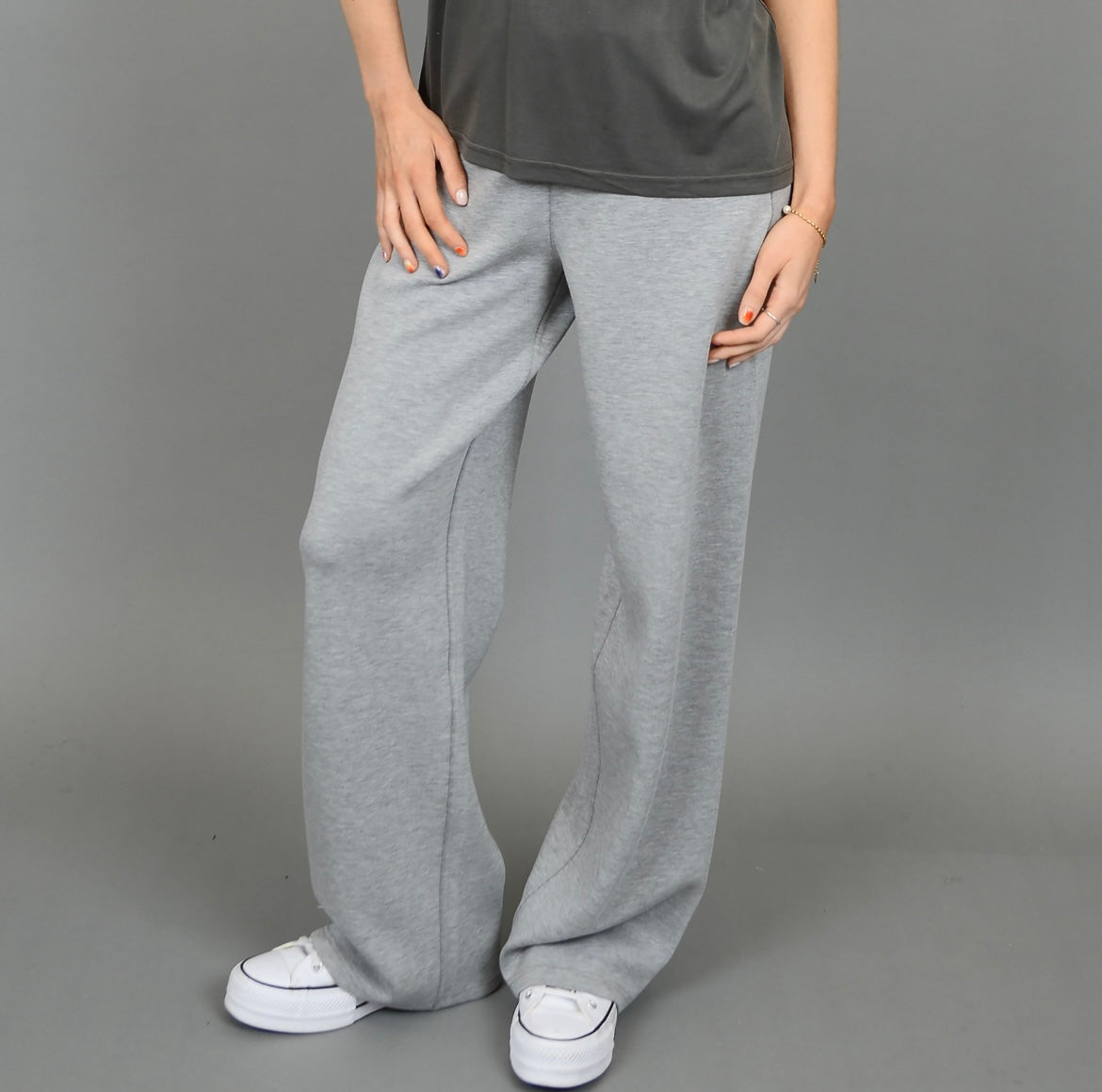 RD Style Victoria Modal Pull on Pant - Heather Grey