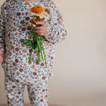 Load image into Gallery viewer, Roobear Fall Floral Two-Piece Pajamas
