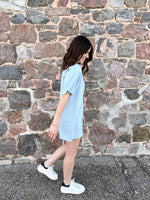 Load image into Gallery viewer, Brunette the Label Oversized Tee Dress - Denim Blue
