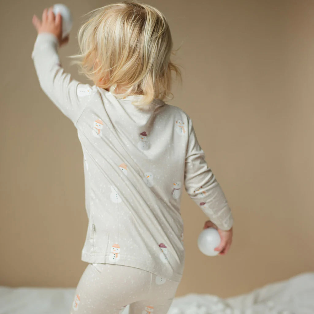 Roobear Snowy Snowmen Two-Piece Pajamas