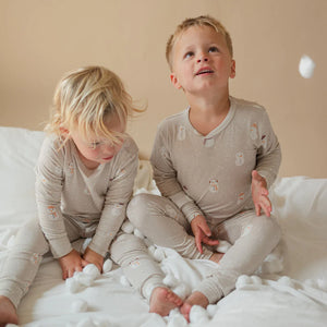 Roobear Snowy Snowmen Two-Piece Pajamas