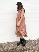 Load image into Gallery viewer, Sadie &amp; Sage Fall Is Here Tiered Midi Dress - Brown
