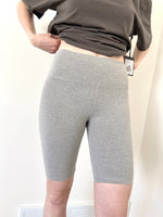 Load image into Gallery viewer, RD Style Knit Biker Shorts - Heather Grey
