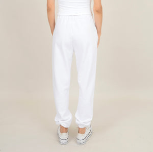 RD Style Josie Fleece Jogger - White