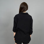 Load image into Gallery viewer, RD Style Alaia Gauze Button Up Shirt - Black
