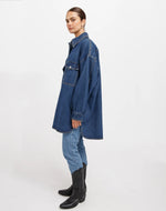 Load image into Gallery viewer, Brunette the Label Shania Denim Jacket - Indigo Denim
