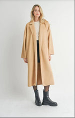 Load image into Gallery viewer, Sadie &amp; Sage Dionne Long Open Front Coat - Honey Gold
