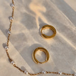 Load image into Gallery viewer, Namaste Jewelry Honey Huggie Hoops - Gold
