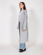 Load image into Gallery viewer, Brunette the Label Matilda Ribknit Oversized Maxi Cardigan - Grey
