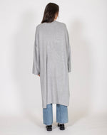 Load image into Gallery viewer, Brunette the Label Matilda Ribknit Oversized Maxi Cardigan - Grey

