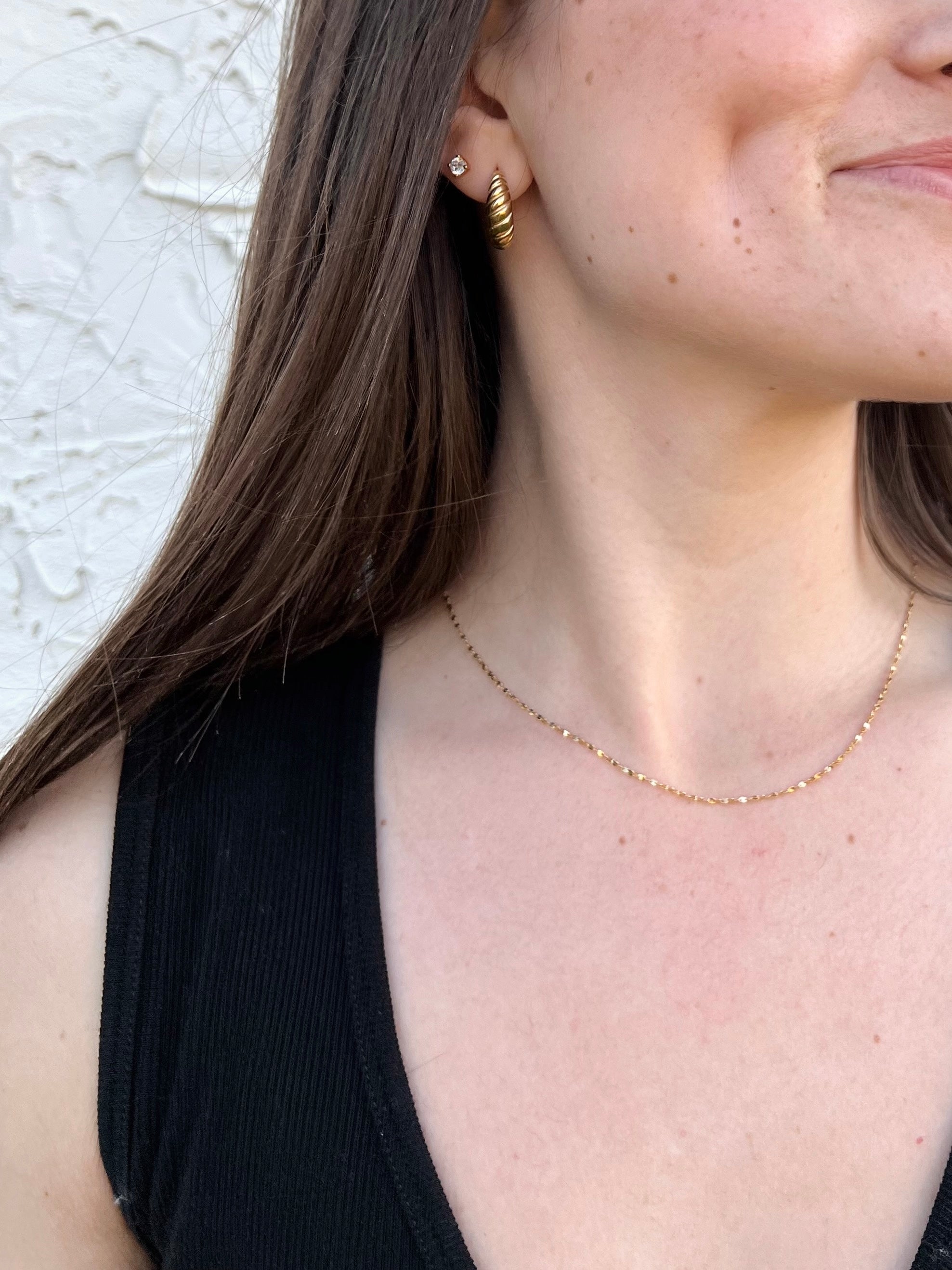 Namaste Jewelry Chloe Midi Hoops - Gold