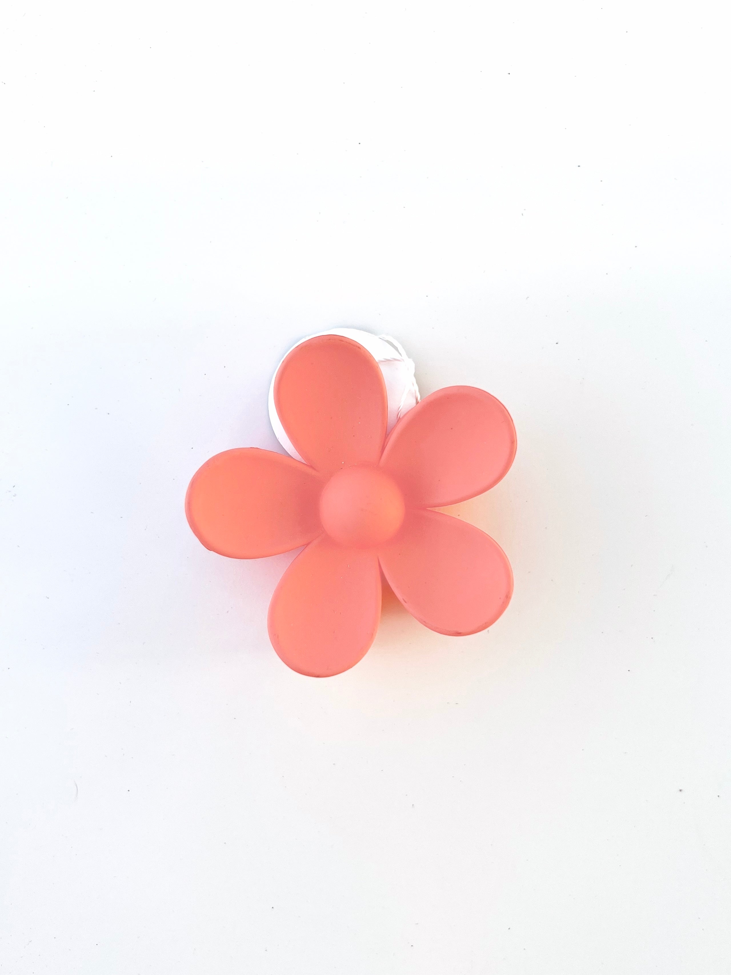 Solid Flower Claw Hair Clip