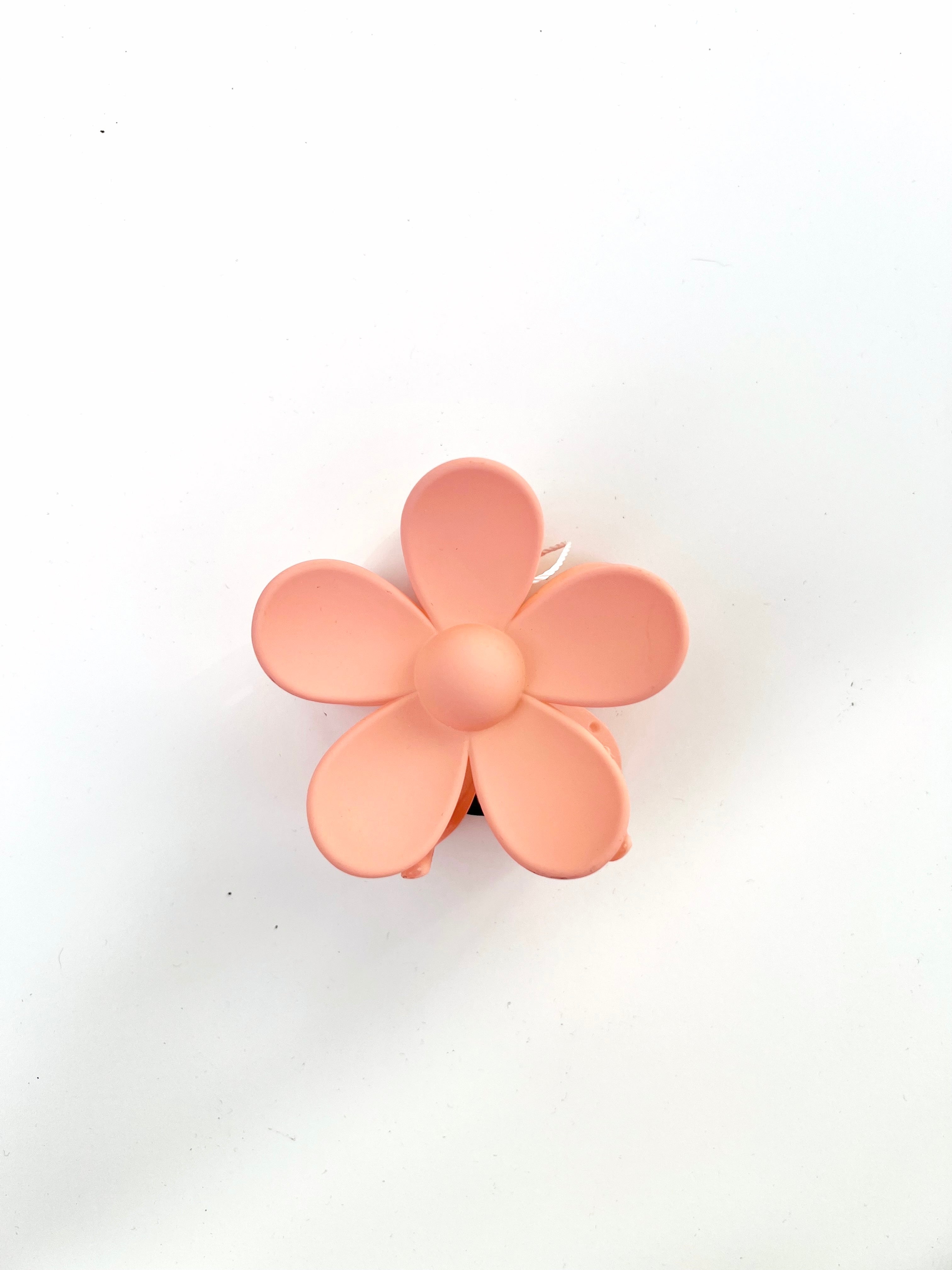 Solid Flower Claw Hair Clip