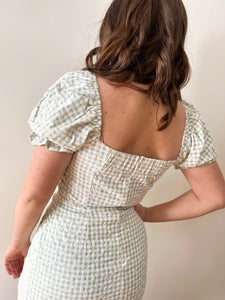 Sage the Label Brunch Baby Mini Dress - Sage White