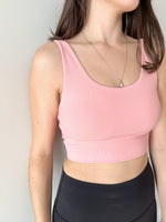 Load image into Gallery viewer, Priv Rylie Ribbed Bra Tank - Bubblegum
